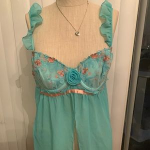 Victoria secret sexy Aqua nightie